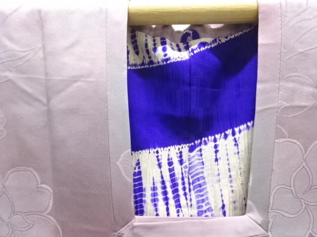  草花模様織り出し道行コート